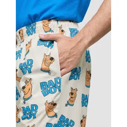 The Souled Store Off White Scooby Doo Print Pyjamas image 3
