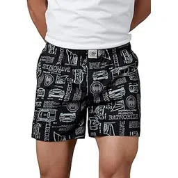 the souled store Official Batman: Batmobile Mens and Boys Graphic Printed Cotton Poplin Boxer Shorts Black-picture-21