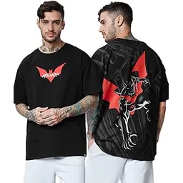 the souled store Official DC: Batman Beyond Men Oversized T-Shirts-picture-32