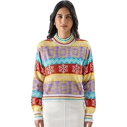 the souled store Official Friends: The Frame Women Oversized Sweaters-picture-22