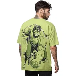 the souled store Official Hulk: The Incredible Men Oversized T-Shirts-picture-31