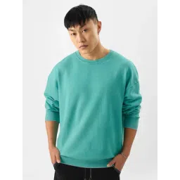 The Souled Store Originals Blue Loose Fit Oversized Sweatshirt-picture-38