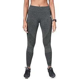 the souled store |TSS Active: Fighter Poly Anthra Womens and Girls Sports Tights|Full Length Solid|73% Nylon 19% Polyester 8% Lycra Multicolored Women Training Sports Tights-picture-19