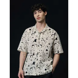 The Souled Store Peanuts Graphic Printed Pure Cotton Casual Shirt-picture-23