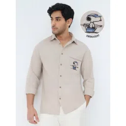 The Souled Store Peanuts: The Good Life Cotton Linen Shirts-picture-36