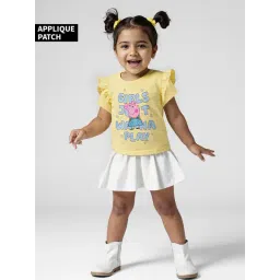 The Souled Store Peppa Pig Just Wanna Play Girls Cotton T-Shirt image 3