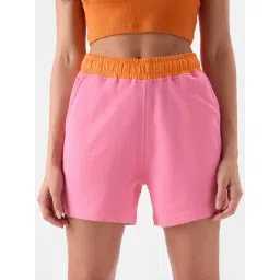 The Souled Store Pink Cotton Shorts-picture-31