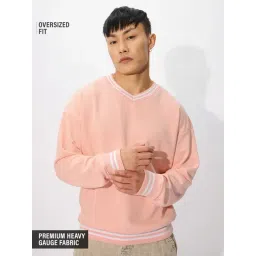 The Souled Store Pink Oversized Solid Sweatshirts-picture-34