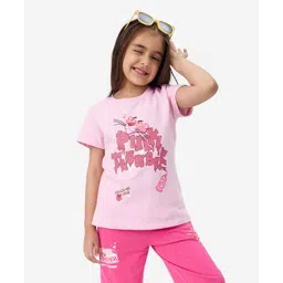 The Souled Store Pink Panther Featuring Half Sleeves Character Printed Tee - Pink-picture-13