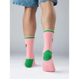 The Souled Store Pink Printed Regular Fit Socks image 2