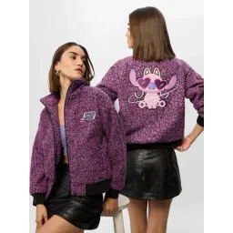 The Souled Store Purple Embroidered Jacket-picture-21