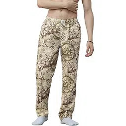 the souled store Sailor Wanderer Men and Boys Beige All Over Printed Pull On Regular Fit Cotton Pajamas-picture-13