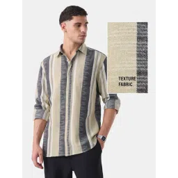 The Souled Store Sandstone Regular Fit Stripes Shirt-picture-21
