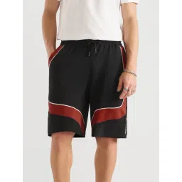 The Souled Store Shadow Blaze Regular Fit Colour-Block Sports Shorts-picture-11