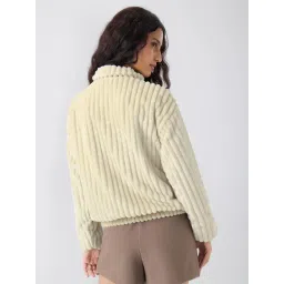 The Souled Store Solid Almond Jacket image 2