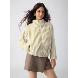 The Souled Store Solid Almond Jacket image 3