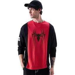 the souled store Spider-Man: Radioactive Men Oversized Full Sleeve T-Shirts-picture-35