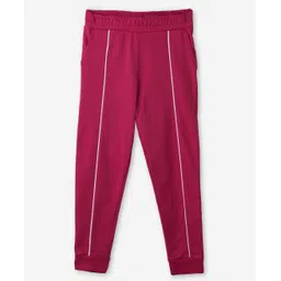 The Souled Store Striped Joggers -Pink-picture-15