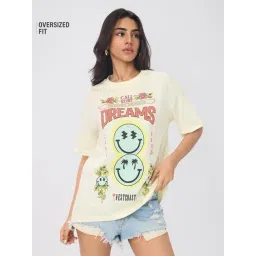 The Souled Store SWSMILEY Surf Dreams Oversized T-Shirt-picture-16