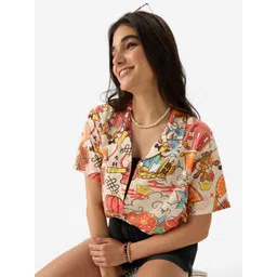 The Souled Store Tom & Jerry Printed Short Sleeves Casual Shirt-picture-14