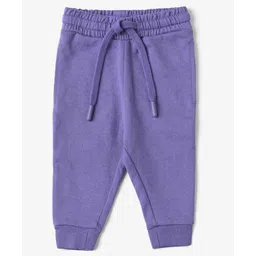 The Souled Store  TSS Originals Solid  Cotton Joggers - Purple-picture-13