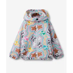 The Souled Store We Bare Bears Full Sleeves Characters Printed Jacket With Detachable Hood - Multi Colour-picture-14