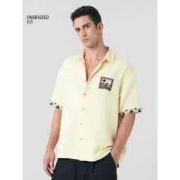 The Souled Store White Loose Fit Printed Shirt-picture-10