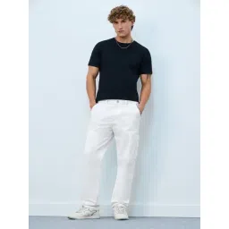The Souled Store White Straight Fit Solid Jeans-picture-22