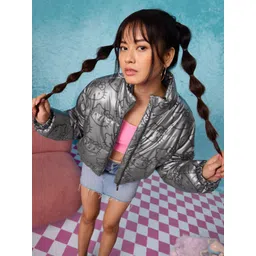 The Souled Store Women Graphic Printed Puffer Jacket-picture-43