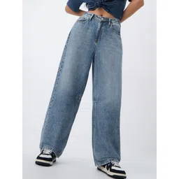 The Souled Store Women High-Rise Light Fade Jeans-picture-36