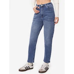 The Souled Store Women Mid-Rise Slim Fit Light Fade Jeans-picture-42