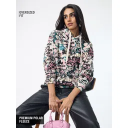 The Souled Store Women Printed Hooded Sweatshirt-picture-40