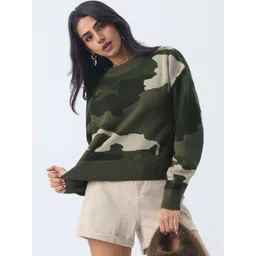 The Souled Store Women Printed Pullover-picture-12