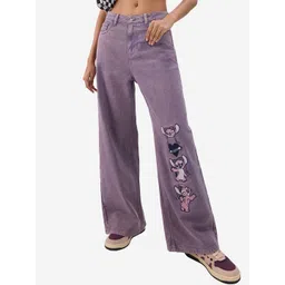 The Souled Store Women Solid Mid Rise Wide Leg Clean Look Stretchable Jeans-picture-44