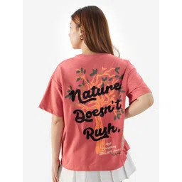 The Souled Store Women Typography Printed Pockets T-shirt-picture-43