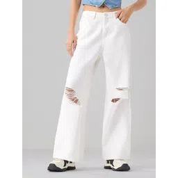 The Souled Store Women Wide Leg High-Rise Jeans-picture-39