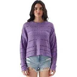 the souled store Women's Acrylic Modern Pullover Sweater-picture-49