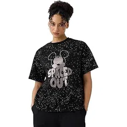 the souled store Women's Cotton Oversized Fit T-Shirt-picture-40