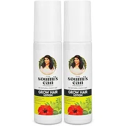 THE SOUMI'S CAN PRODUCT Hair Lotion | Herbal Lotion with Amla, Jaba & Bhringaraj | Strengthening & Nourishing | Lightweight Non-Greasy Formula | Hydrating Scalp Care, Promotes Thick & Voluminous Hair | Suitable for Women & Men | 100ml (Pack of 2)-picture-37