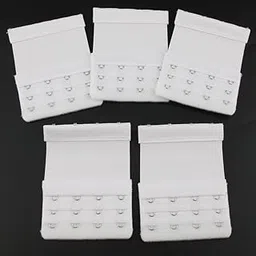 5Pack Womens Bra Extender 4 Hook 3 Rows Bra Extension Underwear Straps White | Womens Clothing |Intimates & Sleep |Bras & Bra Sets-image-6