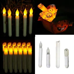The Style Sutra 5pcs 165mm Tall Battery Operated LED Candle Flameless Candle for Party Decor|Home & Garden | Home Decor| Candles image 4