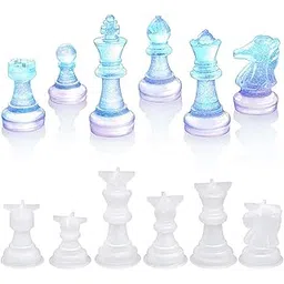 THE STYLE SUTRA 6xInternational Chess Pieces Resin Epoxy Mold Silicone Jewelry Casting Mould | Multi-Purpose Craft Supplies | Crafting Pieces | Resin Craft Molds Supplies |-picture-11