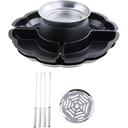 The Style Sutra Chocolate Fondue Set Chocolate Melting Pot for Birthday Movie Night Supplies|Home & Garden | Fondue Sets|1 Flameless Electric Roaster-image-24