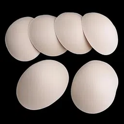 THE STYLE SUTRA 3 Pairs Beige Soft Round Bra Pads Inserts for Sports Bikini Top Swimsuit Bra-picture-40