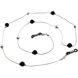 the style sutra Pearl Beaded Chain Eyeglass Holder Spectacle Sunglass Cord Necklace Black | Fashion Jewelry | Eyeglass Chains & Holders-picture-29