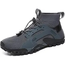 THE STYLE SUTRA Water Shoes Sneakers Lightweight Hiking Shoes for Outdoor Trekking Casual 43Yard Grey-picture-22