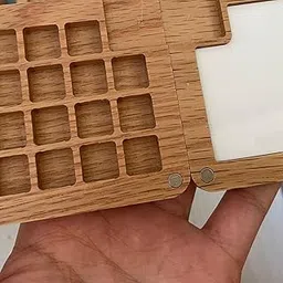 THE STYLE SUTRA Travel Paint Tray Painting Art Supplies Oil Paint for Kids or Students Oak 15 Grids-image-25