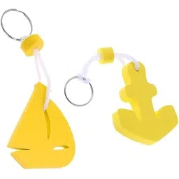 The Style Sutra Yellow Anchor & Sailboat Foam Floating Boat Key Ring Keychain|Motors | Parts & Accessories | Boat Parts |1 Piece Foam Anchor Floating Boat Key Ring-picture-29