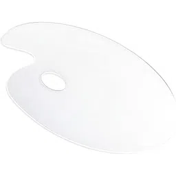 THE STYLE SUTRA® Makeup Palette Tray Handheld Acrylic for Lipstick Mixing Foundation Pigment 10cm-image-1