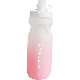 THE STYLE SUTRA® Sports Water Bottle Reusable Leakproof Squeeze Bottle for Biking Outdoor Gym White Pink | Sporting Goods-picture-21